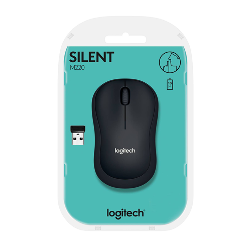 LOGITECH - WIRELESS SILENT MOUSE M220 GRAPHITE (910-006127)