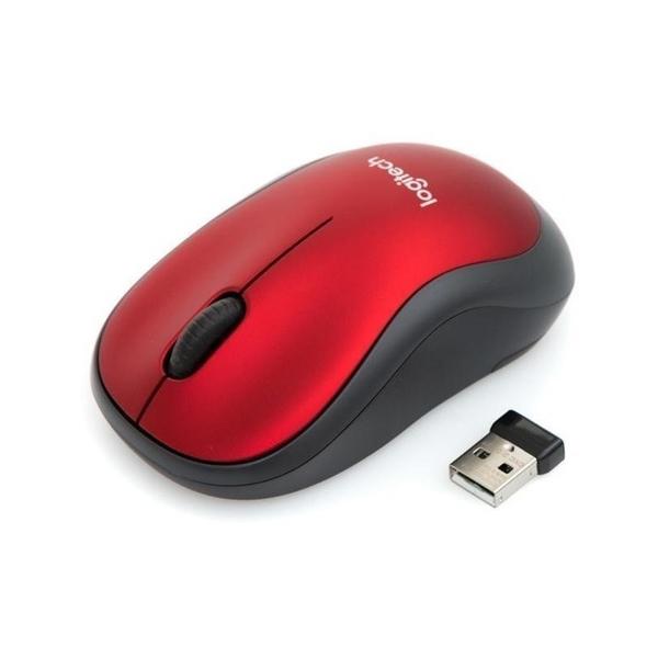 LOGITECH - M185 MOUSE - RIGHT AND LEFT-HANDED - OPTICAL - WIRELESS - 2.4 GHZ - USB WIRELESS RECEIVER (910-003635)