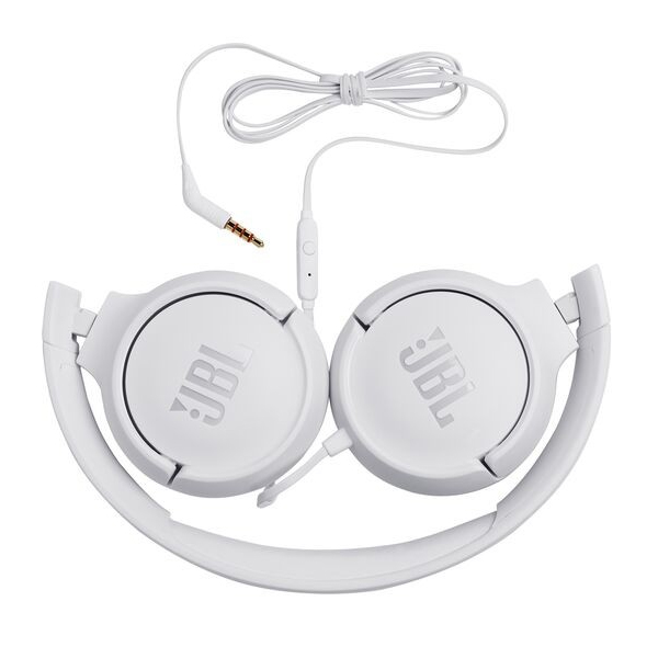 JBL - AUDIFONOS ON-EAR JBL TUNE 500 BLANCO (JBLT500WHTAM)