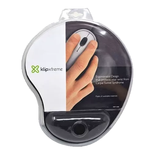 KLIP XTREME - MOUSEPAD APOYA MUNECA / ERGONOMICO GEL NEGRO (KMP-100B)