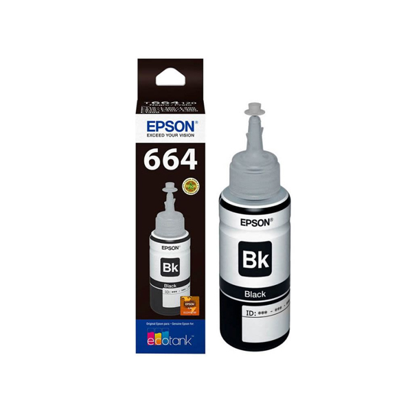 EPSON - BOTELLA DE TINTAS NEGRO (T664120-AL)