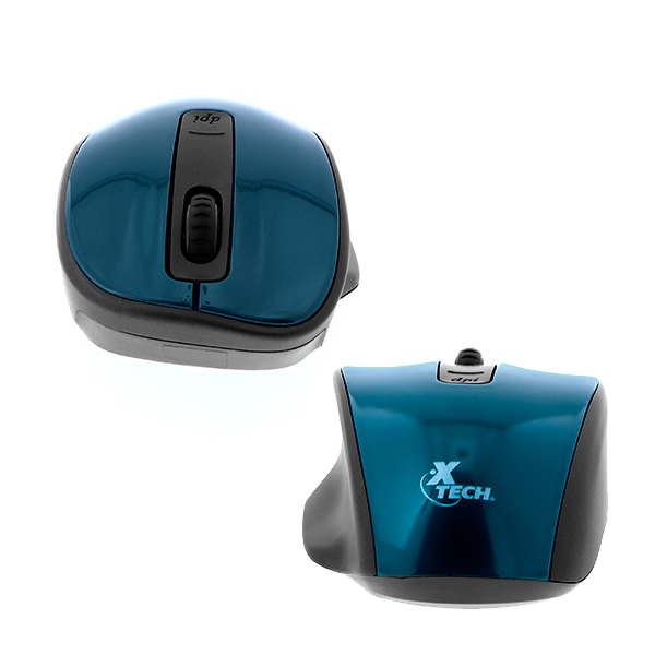 XTECH - MOUSE OPTICO INALAMBRICO 4 BOTONES VERDE (XTM-3209)