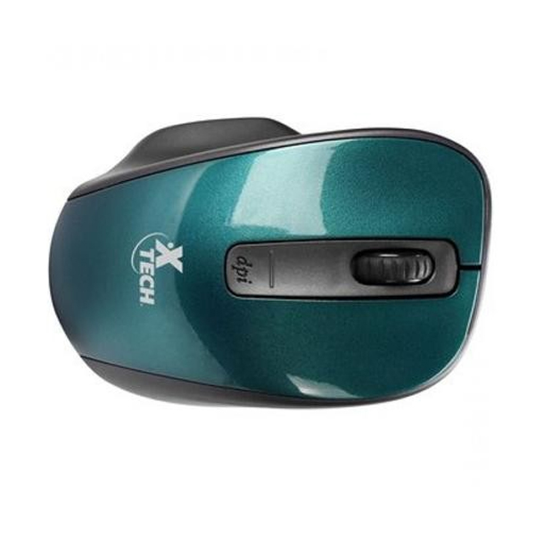 XTECH - MOUSE OPTICO INALAMBRICO 4 BOTONES VERDE (XTM-3209)