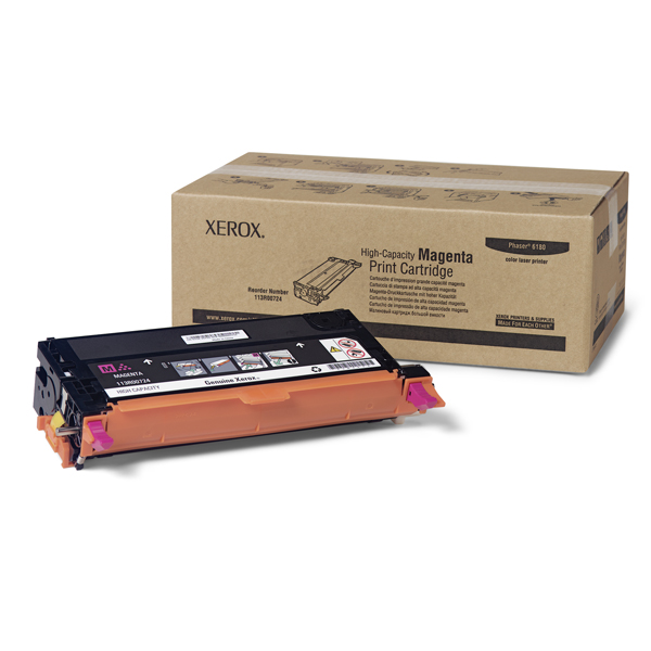 XEROX - TONER DE IMPRESION MAGENTA DE GRAN CAPACIDAD, SERIE PHASER 6 (113R00724)