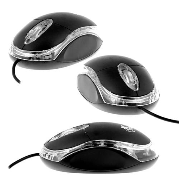 XTECH - MOUSE OPTICO 3 BOTONES USB NEGRO-ROJO (XTM-195)