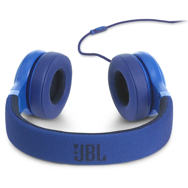 JBL - E35 HEADPHONES WITH MIC - ON-EAR - WIRED - BLUE (JBLE35BLU)