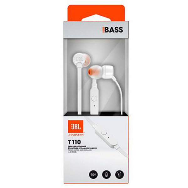 JBL - AUDIFONOS IN-EAR JBL TUNE 110 AZUL (JBLT110BLUAM)