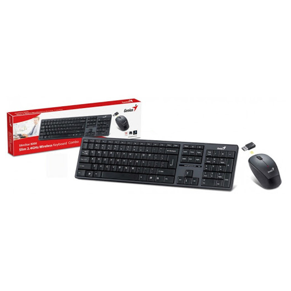 COMBO TECLADO Y MOUSE 8000ME GENIUS WIRELESS