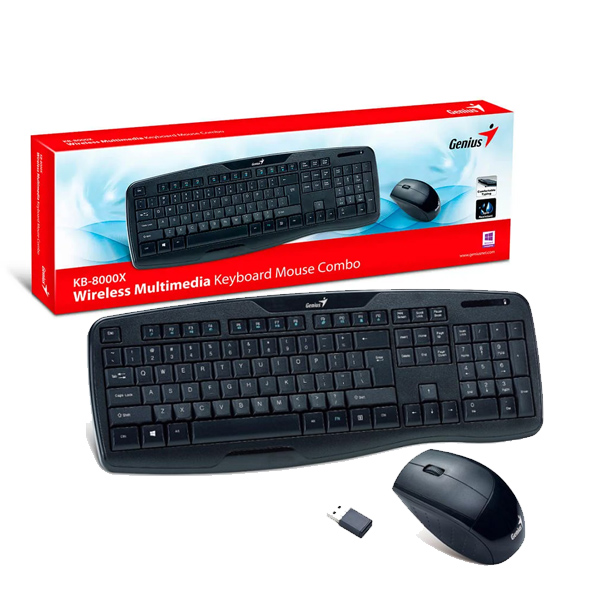 COMBO WIRELESS MULTIMEDIA KB-8000X NEGRO