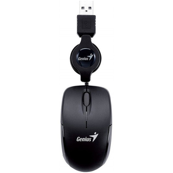 GENIUS - MOUSE MICROT USB - OPTICO RETRACTIL - NEGRO (31010125100)