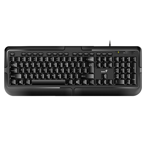 GENIUS - TECLADO ALAMBRICO KB-118 USB NEGRO ANTIDERRAME (31300010401)