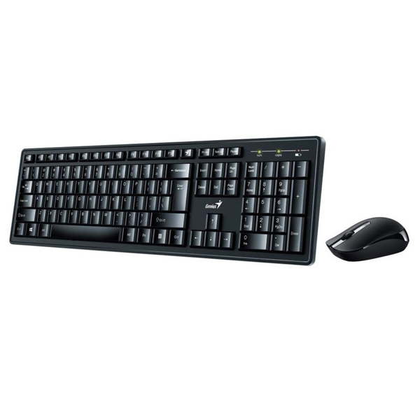 GENIUS - TECLADO + MOUSE KM-8200 INHALAMBRICO COLOR NEGRO (31340003401)