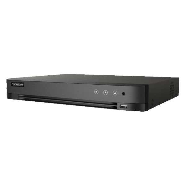 HIKVISION - TURBO HD DVR 8 CANALES VIDEO 4 ENTRADAS DE AUDIO 12VDC 315X242X45MM (IDS-7208HUHI-M1SSTD)