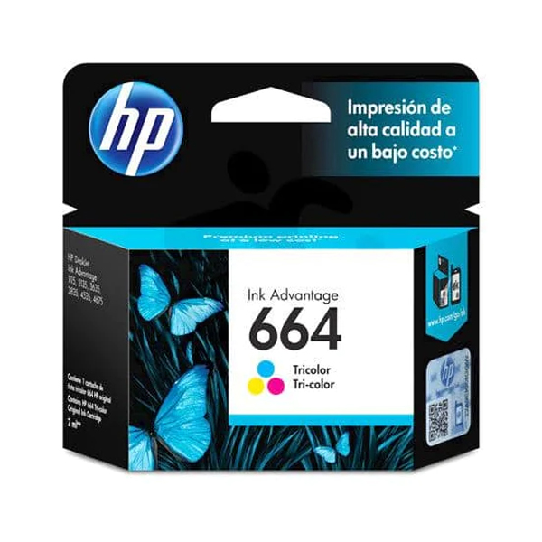 HP - TINTA 664 TRICOLOR CARTRIDGE (F6V28AL)