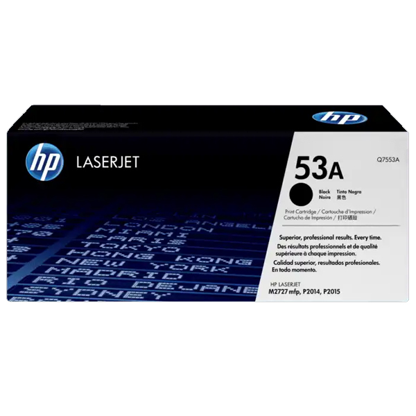 HP - TONER ORIGINAL LASERJET 53A NEGRO (Q7553A)