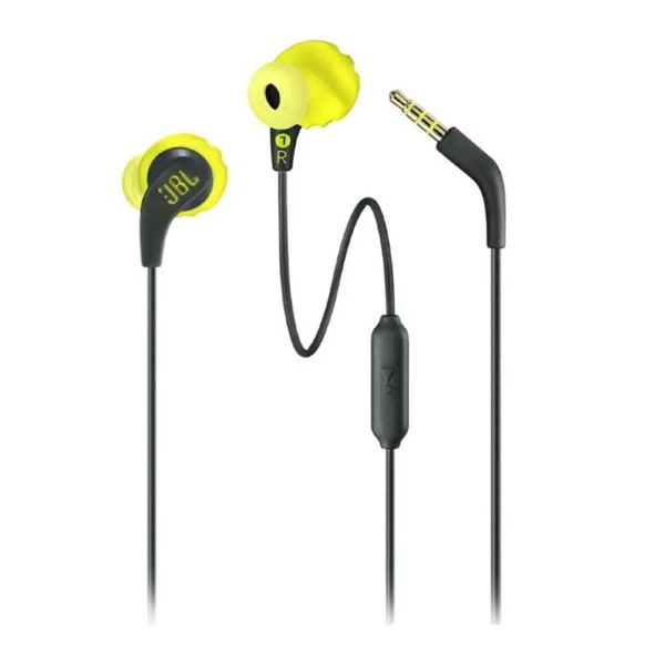 JBL - AUDIFONOS DEPORTIVOS IN-EAR JBL ENDURANCE RUN NEGRO/AMARILLO (JBLENDURRUNBNLAM)