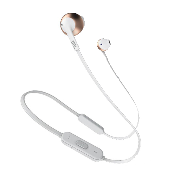 JBL - AUDIFONOS EARBUD BLUETOOTH JBL TUNE 205BT BLANCO/ROSE GOLD (JBLT205BTRGDAM)