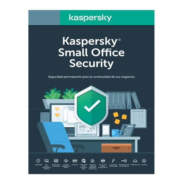 KASPERSKY - KASPERSKY SMALL OFFICE SEC 7 LATAM 5MD 5DT 1FS 5USER 3Y BS (KL4541DDETS)
