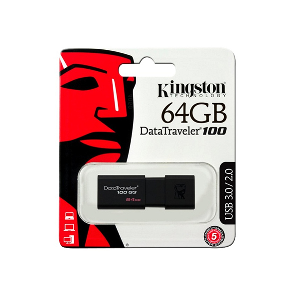 KINGSTON - DATA TRAVELER 100G3 64GB (DT100G3/64GB)