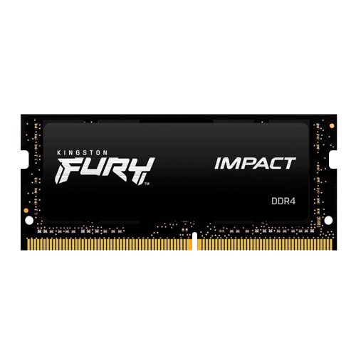 KINGSTON - MEMORIA RAM NOTEBOOK DDR4 8GB 3200MHZ KINGSTON FURY IMPACT SO-DIMM, NON-ECC, CL20, 1.2V (KF432S20IB/8)