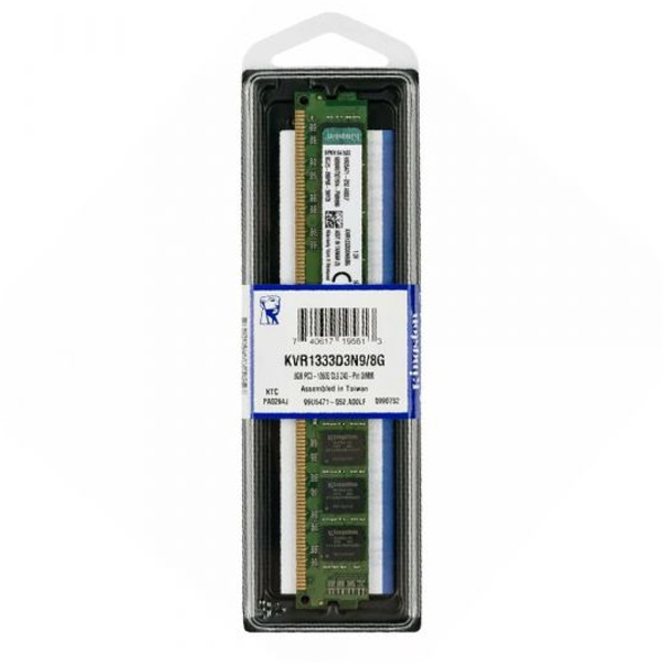 KINGSTON - MEMORIA RAM DDR3 / DIMM / 8GB / 1333MHZ (KVR1333D3N9/8G)