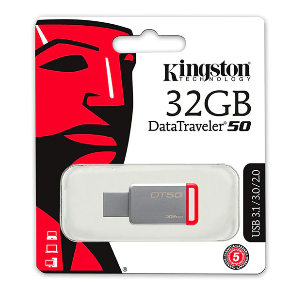KINGSTON - PENDRIVE DATATRAVELER 50 USB 3.0 32 GB (DT50/32GB)
