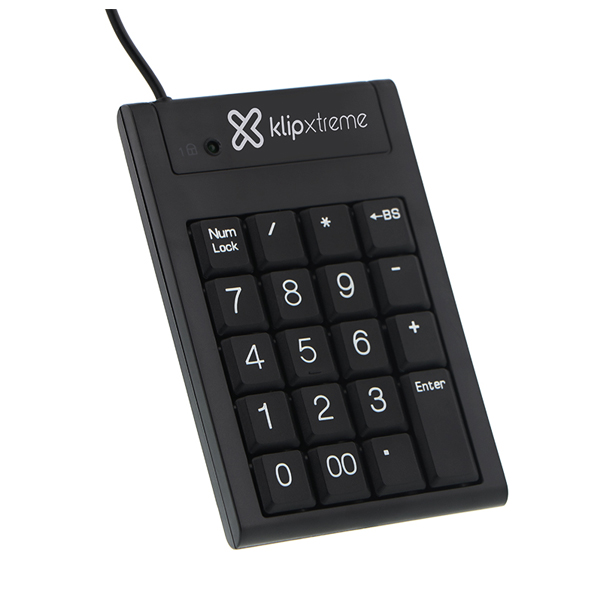 KLIP XTREME - TECLADO NUMERICO USB  KEYPAD NEGRO KNP-100 (KNP-100)