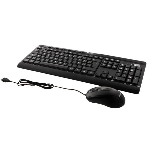 KLIPX COMBO TECLADO + MOUSE ALAMBRICO ESP USB (KCK-251S)