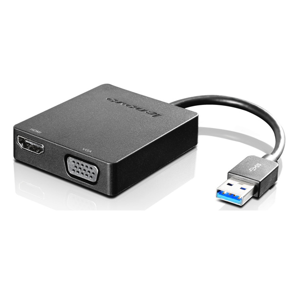 LENOVO - UNIVERSAL USB 3.0 TO VGA / HDMI ADAPTADOR (4X90H20061)