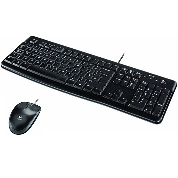 LOGITECH - COMBO ALAMBRICO TECLADO + MOUSE MK120 ANTIDERRAME (920-004428)