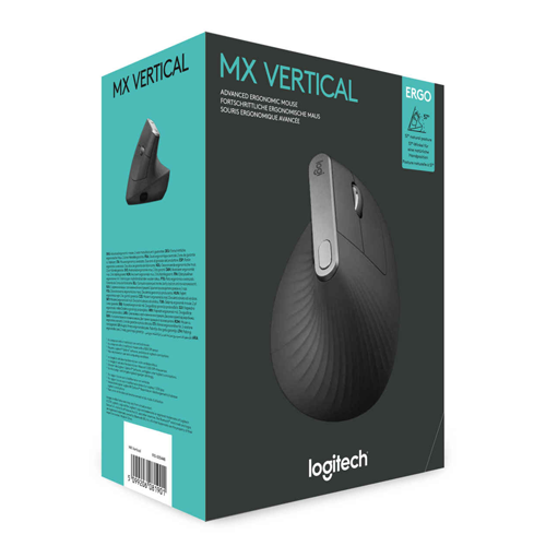 LOGITECH - MOUSE BT MX VERTICAL BLACK  LOG MX VERTICAL B2B RECARG (910-005447)