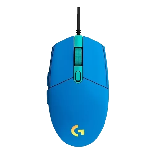 LOGITECH - MOUSE G203 LIGHTSYNC RGB  USB AZUL 6 BOTONES (910-005795)