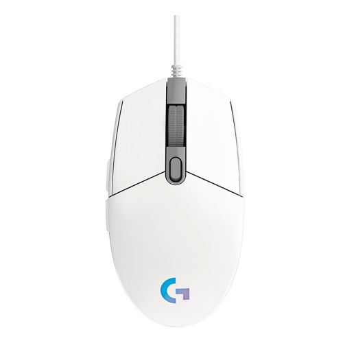 LOGITECH - MOUSE GAMING G203 BLANCO 6 BOTONES PROGRAMABLES (910-005794)