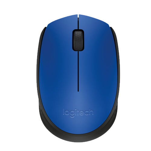 LOGITECH - MOUSE INALAMBRICO M170 AZUL 3 BOTONES (910-004800)