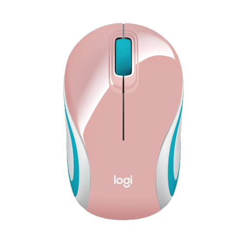 LOGITECH - MOUSE INALAMBRICO MINI ROSADO M187 (910-005364)