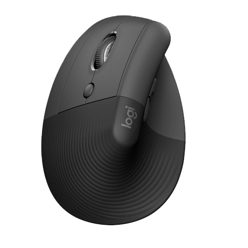 LOGITECH - MOUSE LIFT LEFT HAND VERTICAL ERGONOMIC GRAPHITE (910-006467)