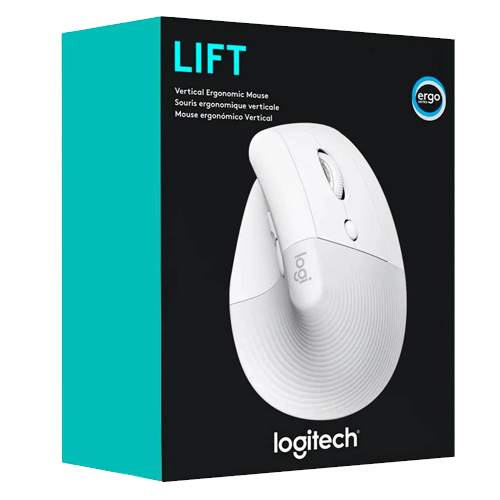 LOGITECH - MOUSE LIFT VERTICAL ERGONOMIC OFF WHITE (910-006469)