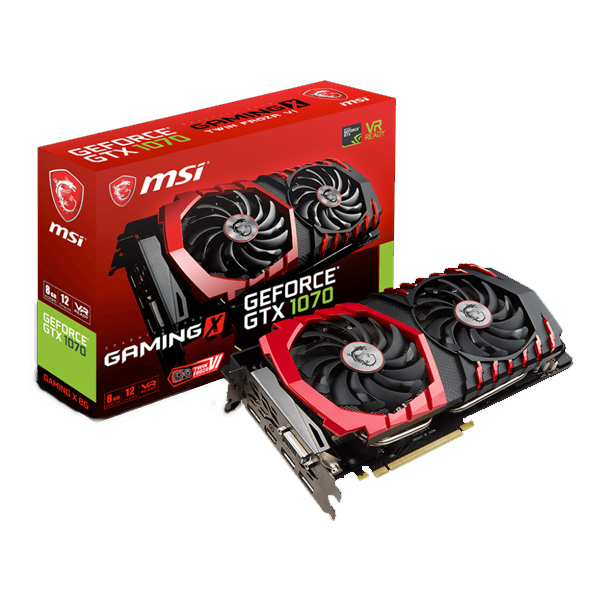 MSI - GTX 1070 GAMING X 8GB DDR5 HDMI / DVI / DPx3 PCIx16 (GTX 1070 GAMING X 8G)