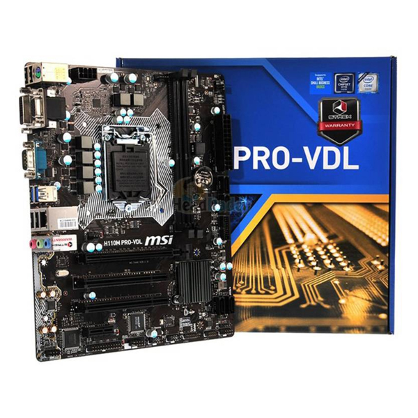 MSI -  MOTHERBOARD H110M PRO-VDL DDR4-2133 USB 3.1 GEN1 + SATA 6Gb / s MICRO-ATX (H110M PRO-VDL)