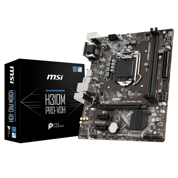 MSI - H310 -MATX-LGA 1151 - DDR4- VGA / DVI / HD (H310MPRO-VDHPLUS)