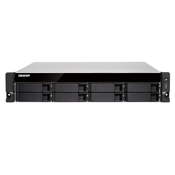 QNAP - 2U 8-BAY 10GBE NAS AND ISCSI IP-SAN INTEL XEON E-2124 (TS-883XU-RP-E2124-8G-US)