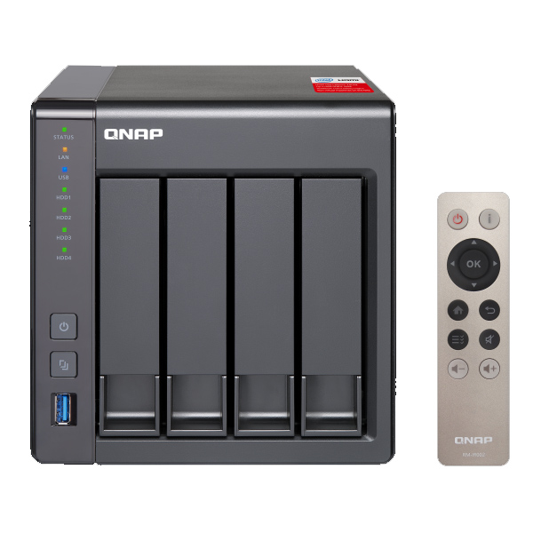 QNAP - 4 BAYS NAS TS-451+-8G-US SATA 6GB/S RAM 8 GB ISCSI (TS-451+-8G-US)