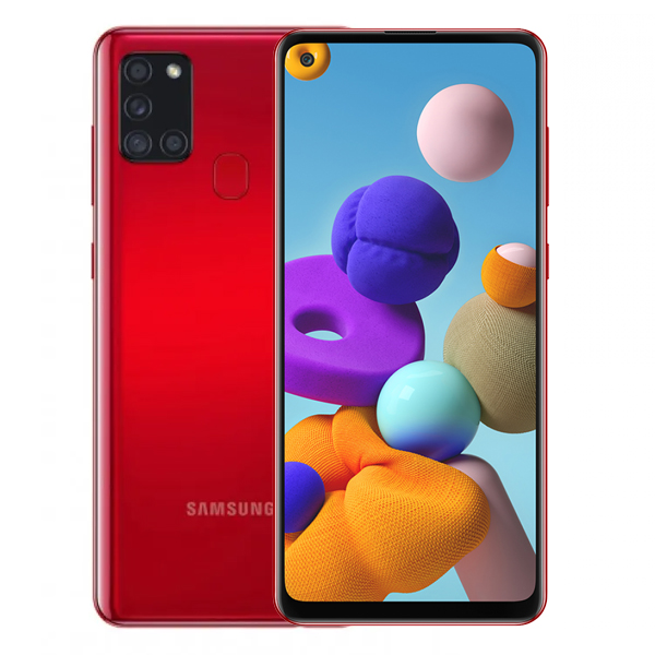 SAMSUNG - SAMSUNG GALAXY A21S 128GB RED (SM-A217MZRGCHO)