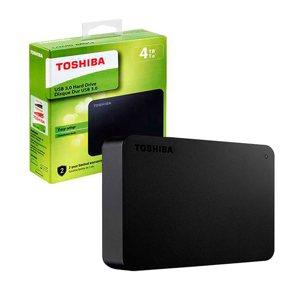 TOSHIBA - 4TB EXT 2,5 CANVIO BASICS BLACK USB 3.0 (HDTB440XK3CA)