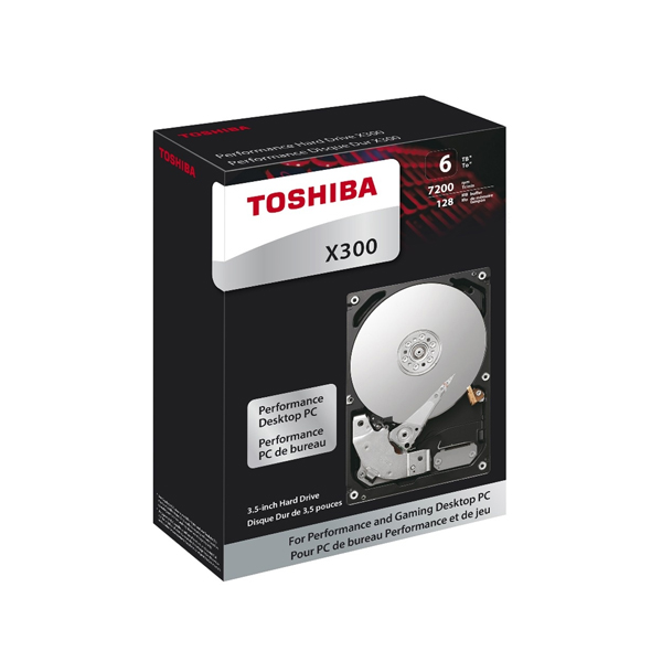 TOSHIBA - 6TB HARD DRIVE DESKTOP INTERNAL X300 7200RPM 128MB (HDWE160XZSTA)