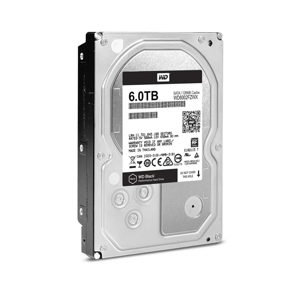 WESTERN DIGITAL - BLACK 6TB SERIAL ATA III INTERNAL HARD DRIVE (WD6002FZWX)