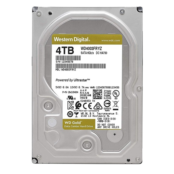 WESTERN DIGITAL - GOLD WD4003FRYZ 4TB 256MB 7200RPM SATA3 (WD4003FRYZ)