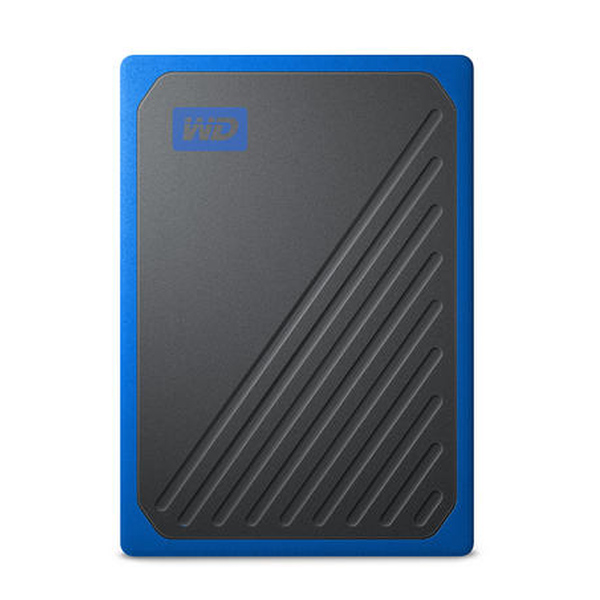 WESTERN DIGITAL - MY PASSPORT GO SSD 500GB PORTABLE BLACK W/BLUE TRIM USB3 (WDBMCG5000ABT-WESN)