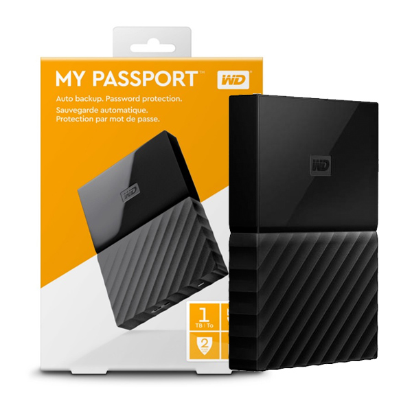 WESTERN DIGITAL - MY PASSPORT ULTRA 1TB BLACK (WDBYNN0010BBK-WESN)