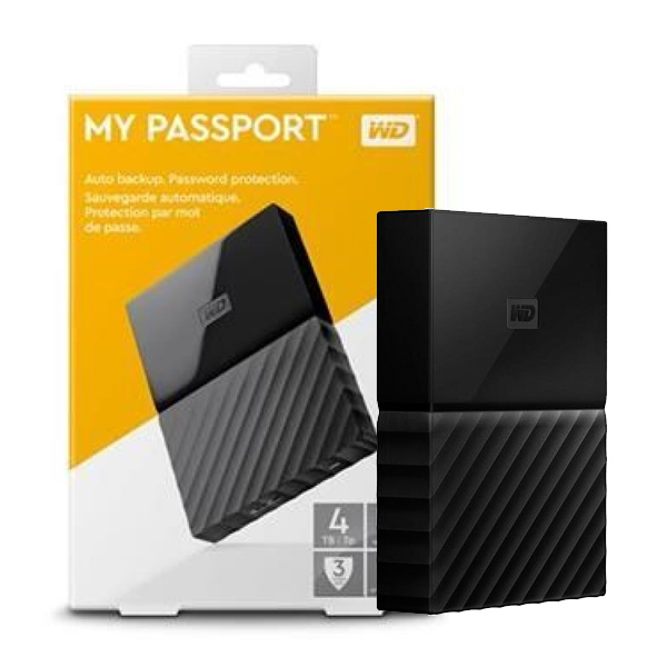 WESTERN DIGITAL - MY PASSPORT ULTRA 4TB BLACK (WDBYFT004OBBK-WESN)